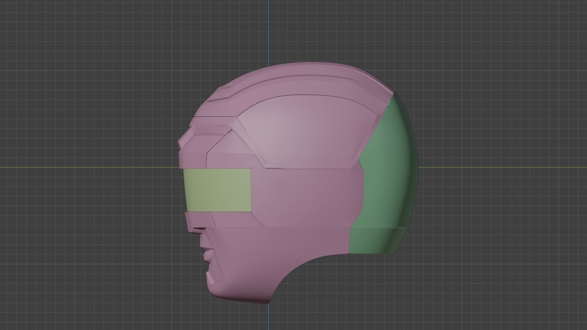 Power Rangers Lost Galaxy Inspired Red Ranger Helmet 3D print model_8