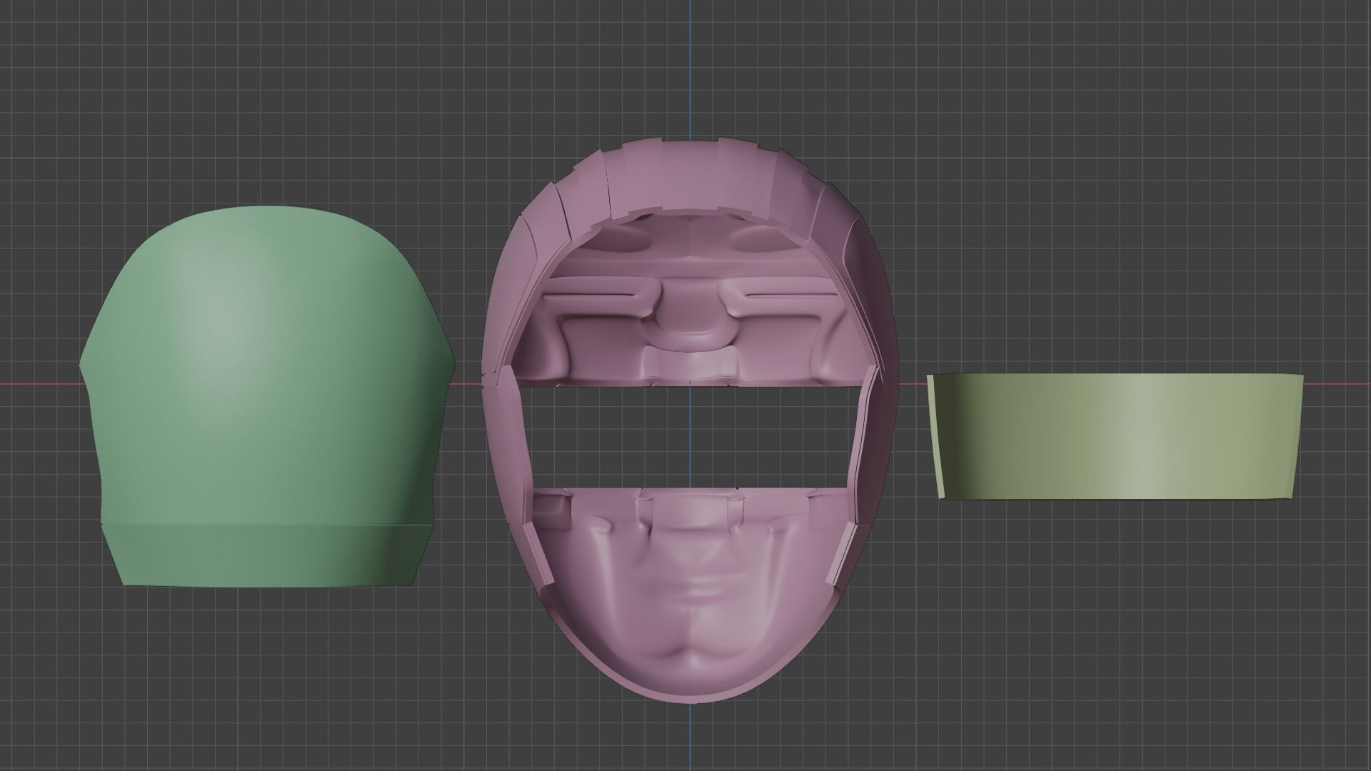 Power Rangers Lost Galaxy Inspired Red Ranger Helmet 3D print model_10