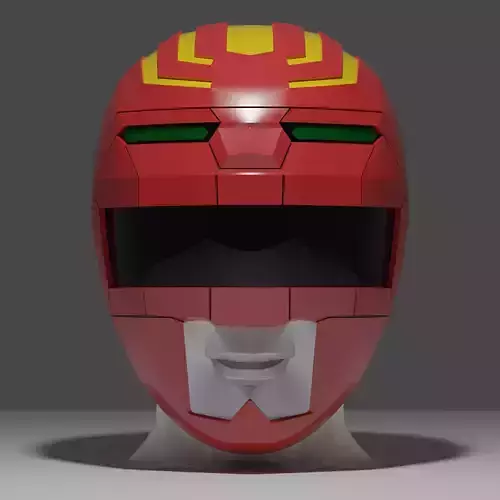 Power Rangers Lost Galaxy Inspired Red Ranger Helmet 3D print model