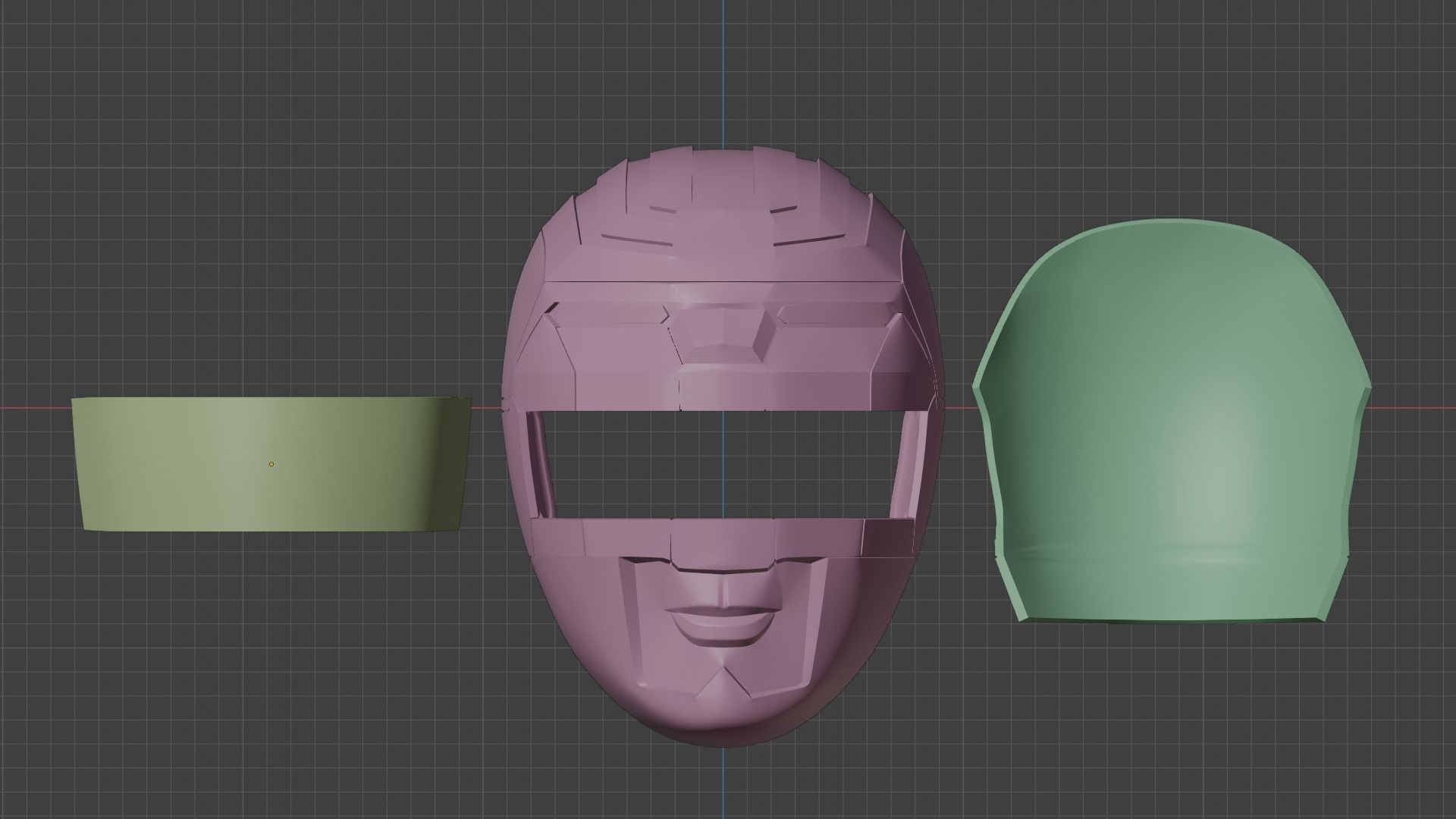 Power Rangers Lost Galaxy Inspired Red Ranger Helmet 3D print model_11