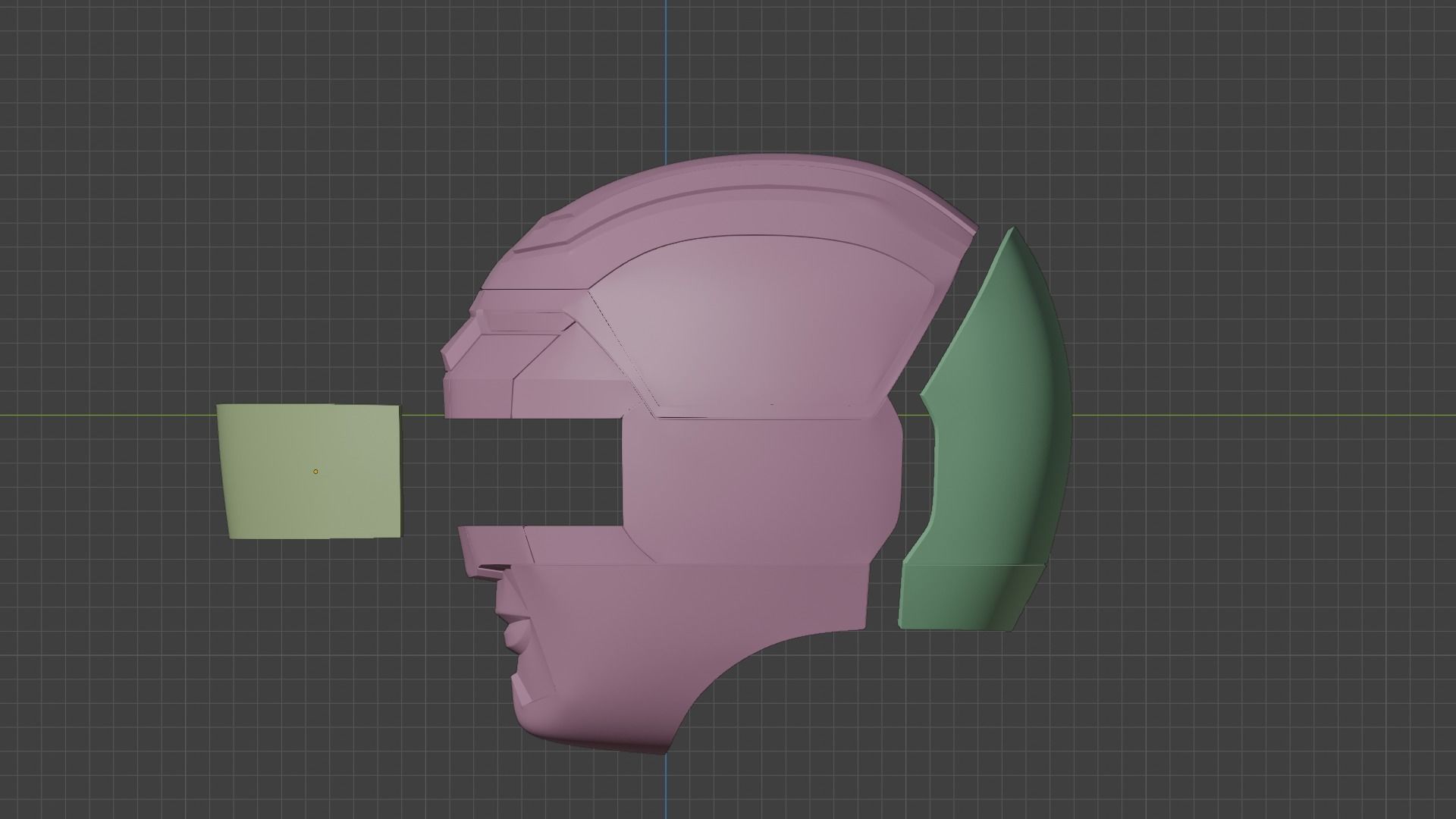 Power Rangers Lost Galaxy Inspired Red Ranger Helmet 3D print model_9