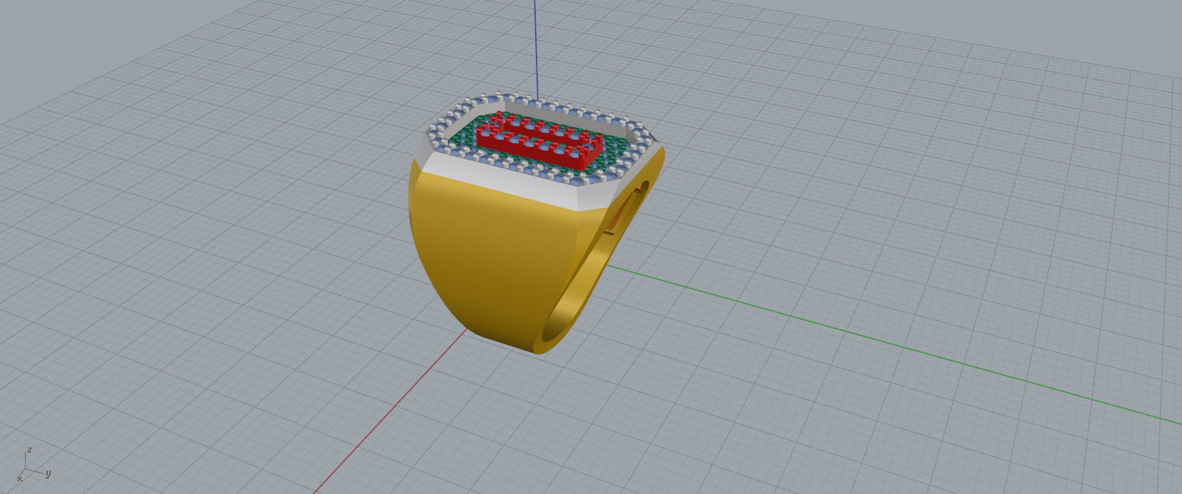Ring Font  O 3D print model_9