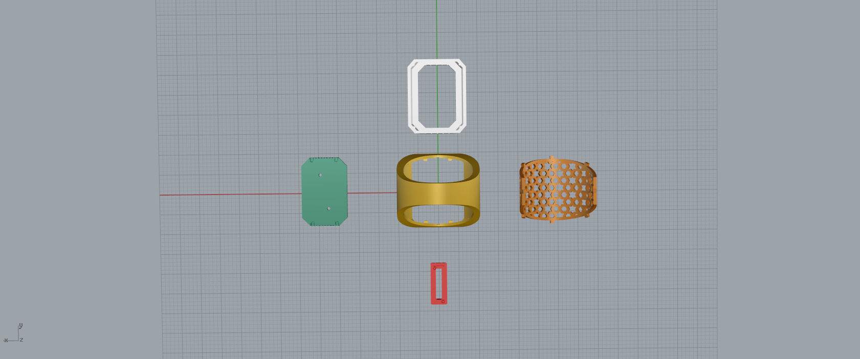 Ring Font  O 3D print model_12