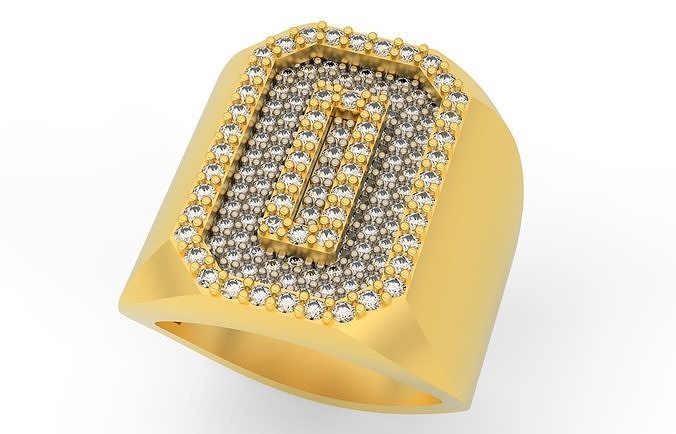 Ring Font  O 3D print model