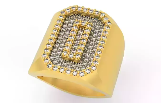 Ring Font  O 3D print model