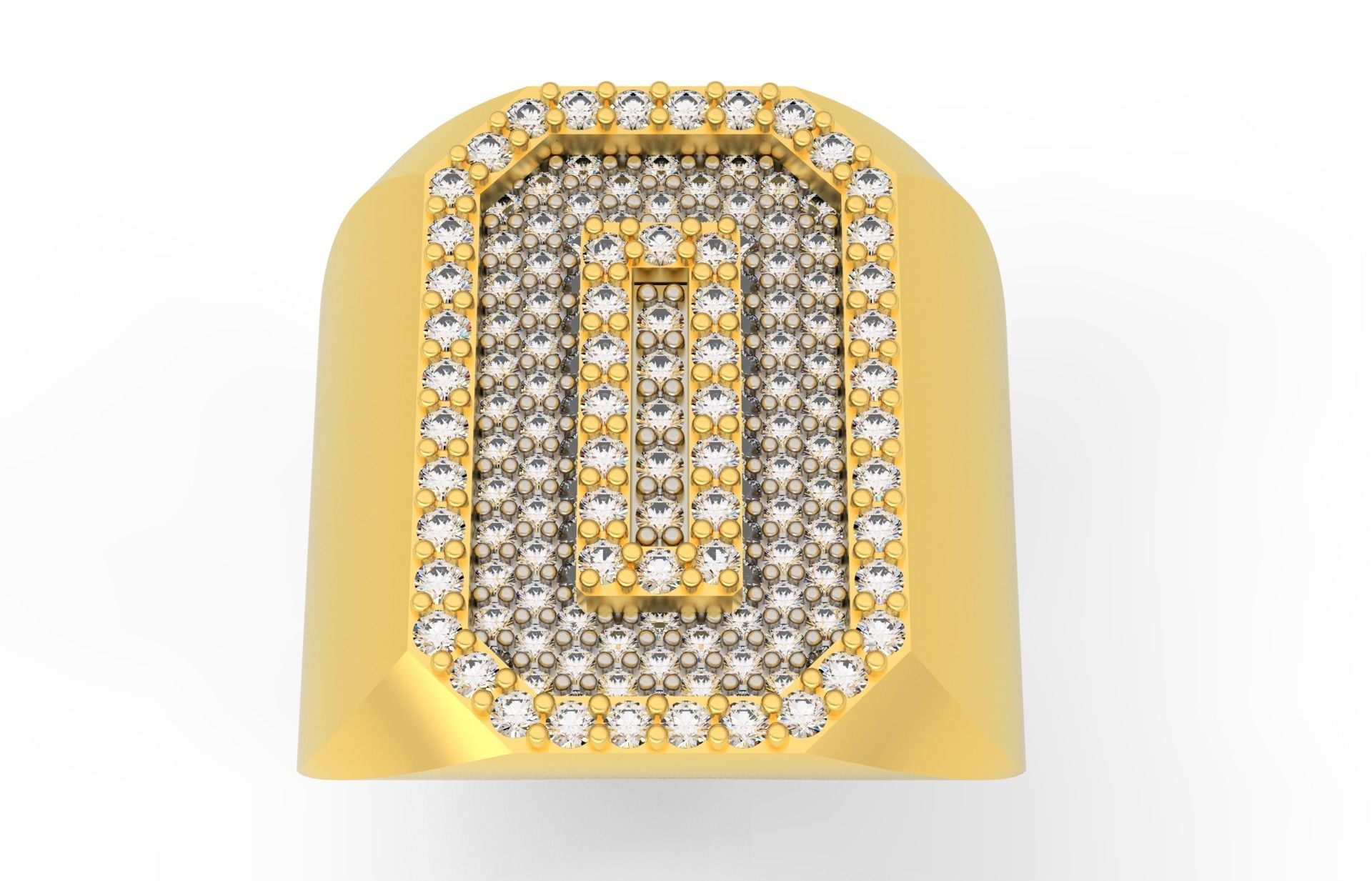 Ring Font  O 3D print model_1