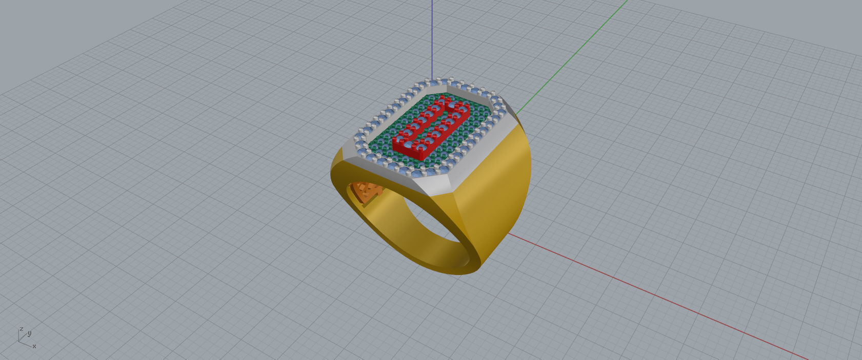 Ring Font  O 3D print model_8