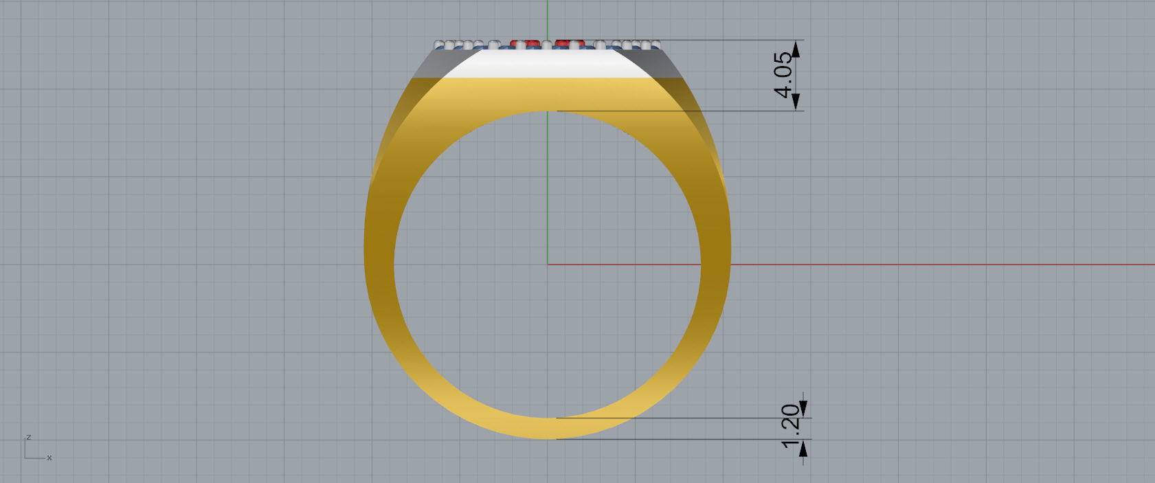 Ring Font  O 3D print model_6