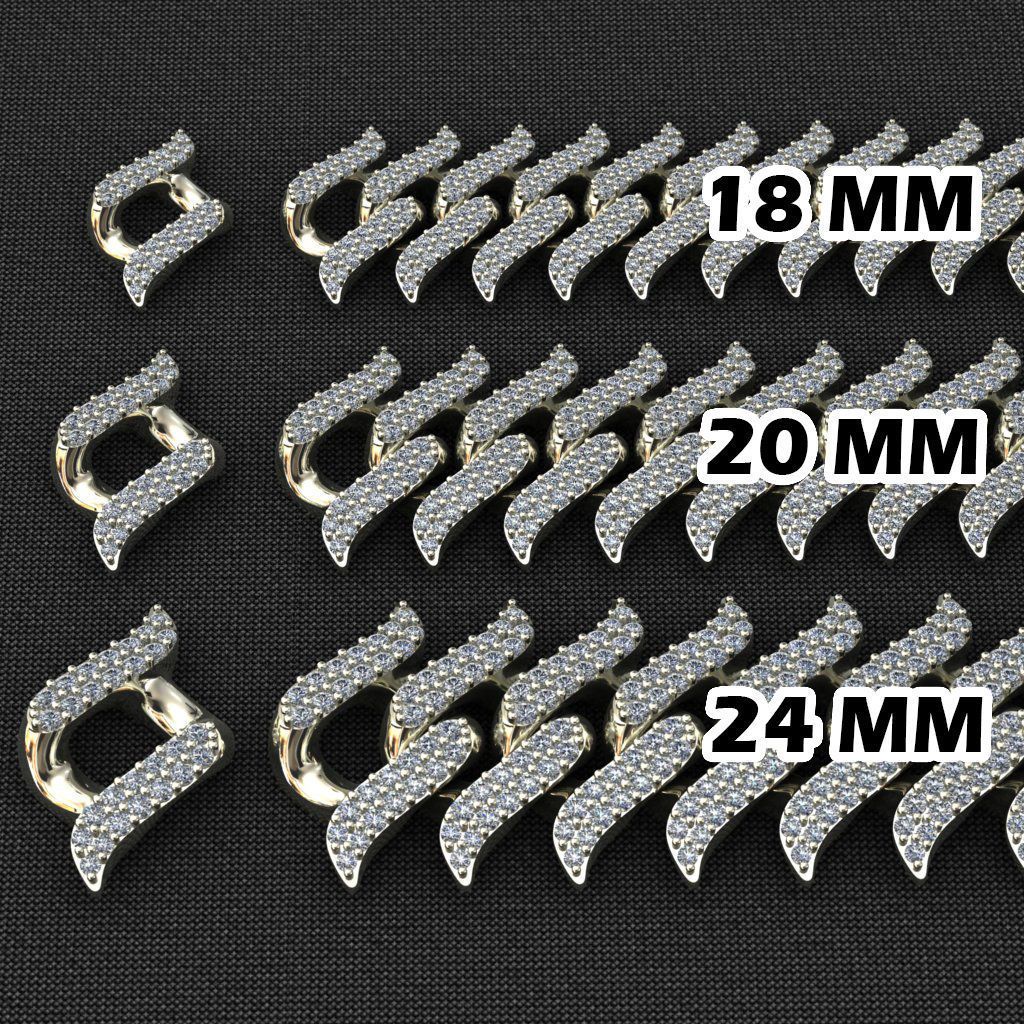 3 SIZE SPIKED CUBAN 3D Model Collection_3