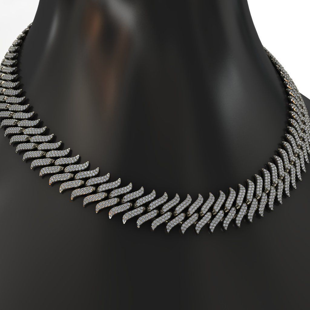 3 SIZE SPIKED CUBAN 3D Model Collection_7