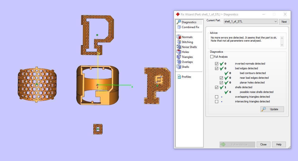 Ring Font  P 3D print model_3