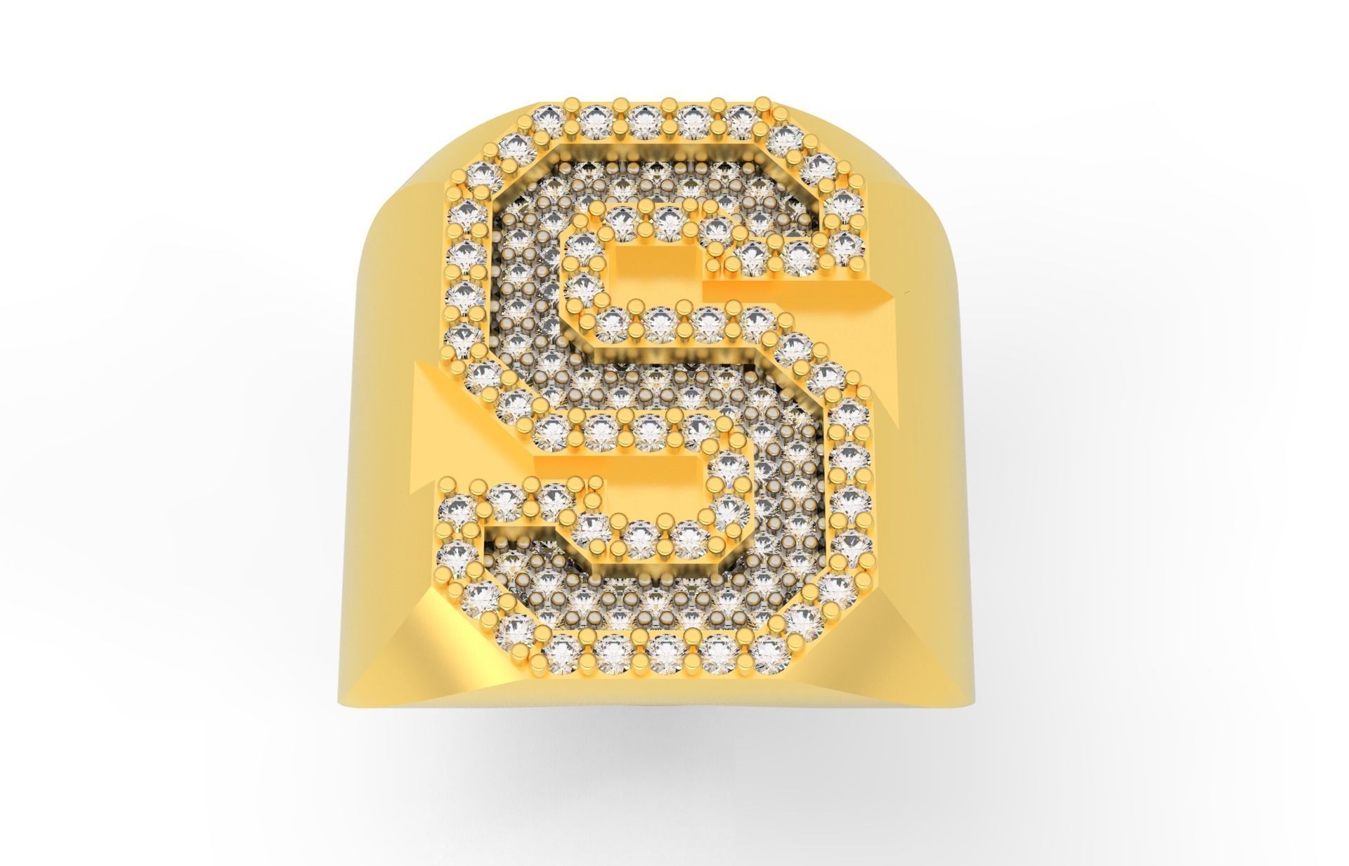 Ring Font S 3D print model_1