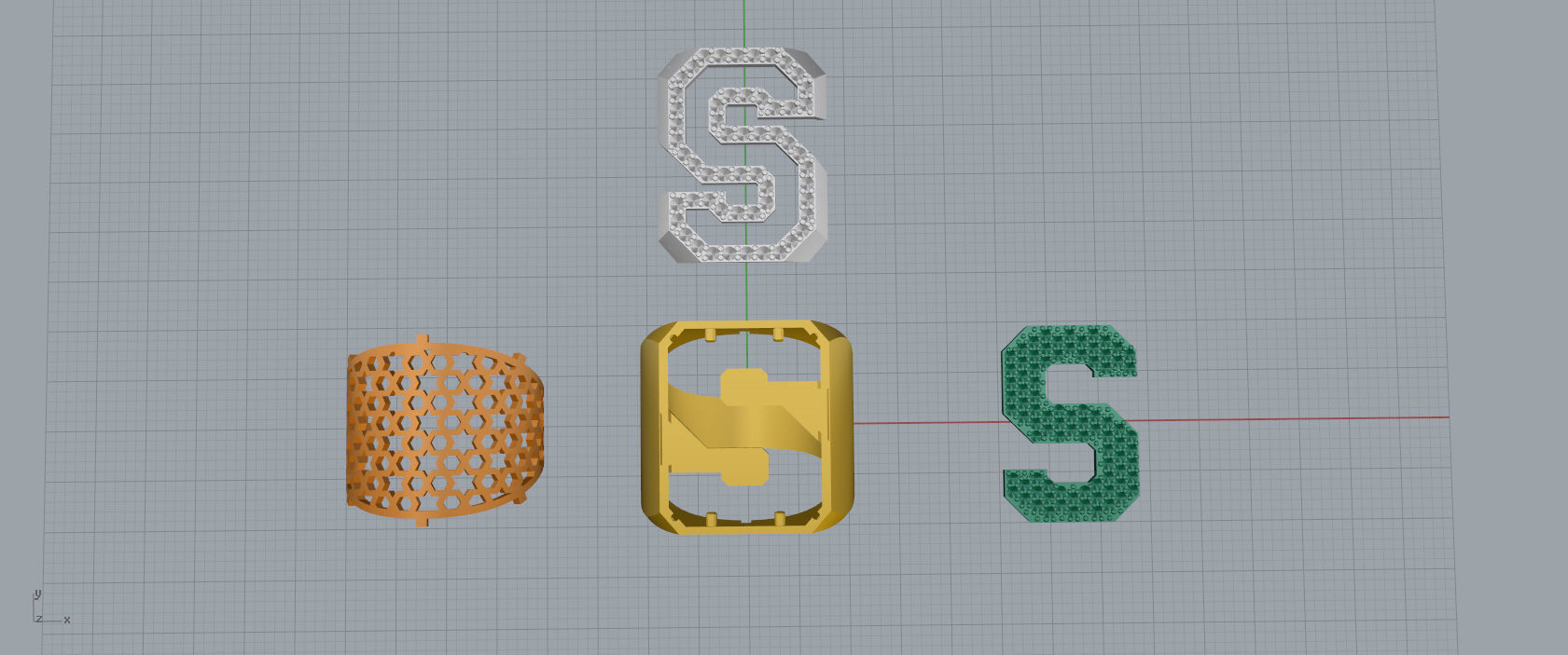 Ring Font S 3D print model_11