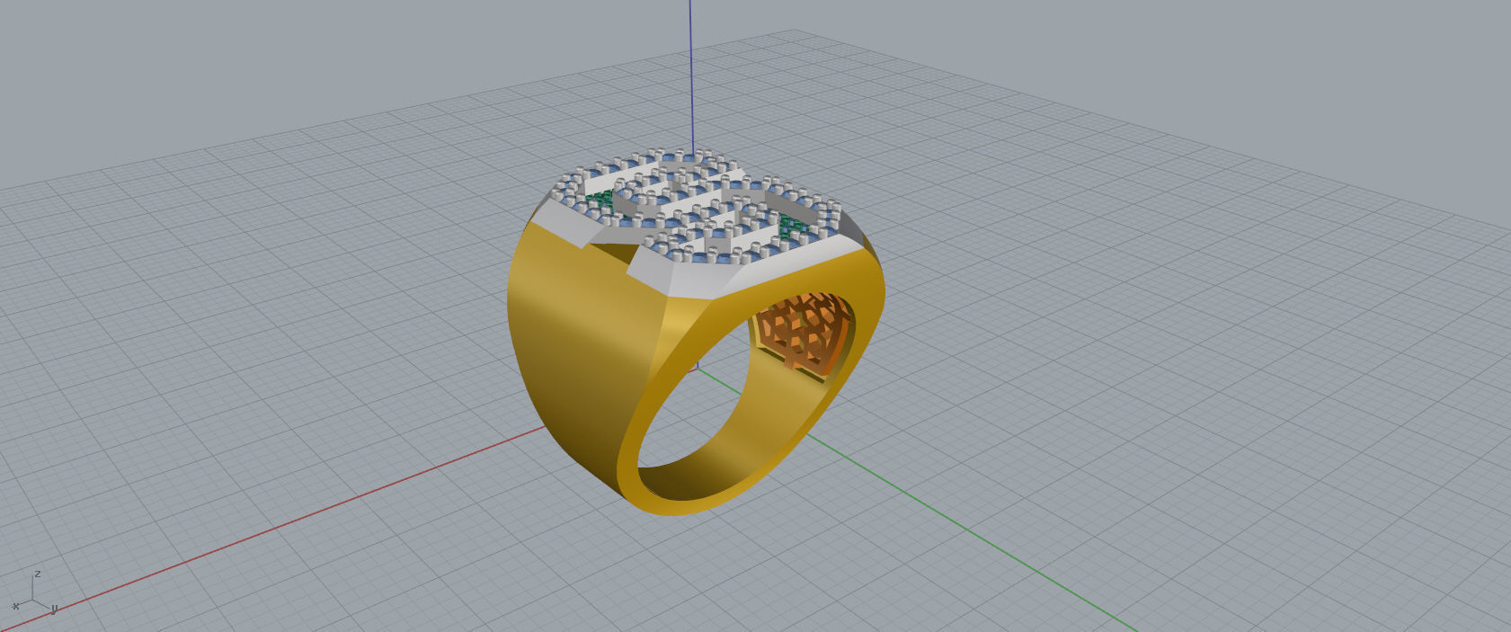 Ring Font S 3D print model_9