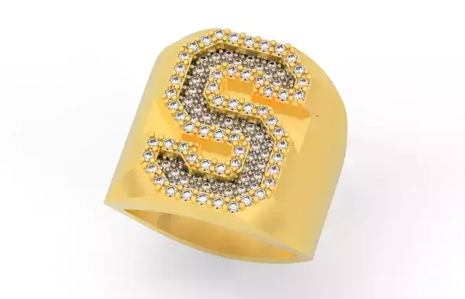Ring Font S 3D print model
