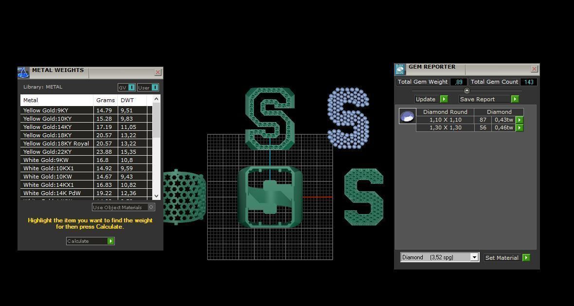 Ring Font S 3D print model_4