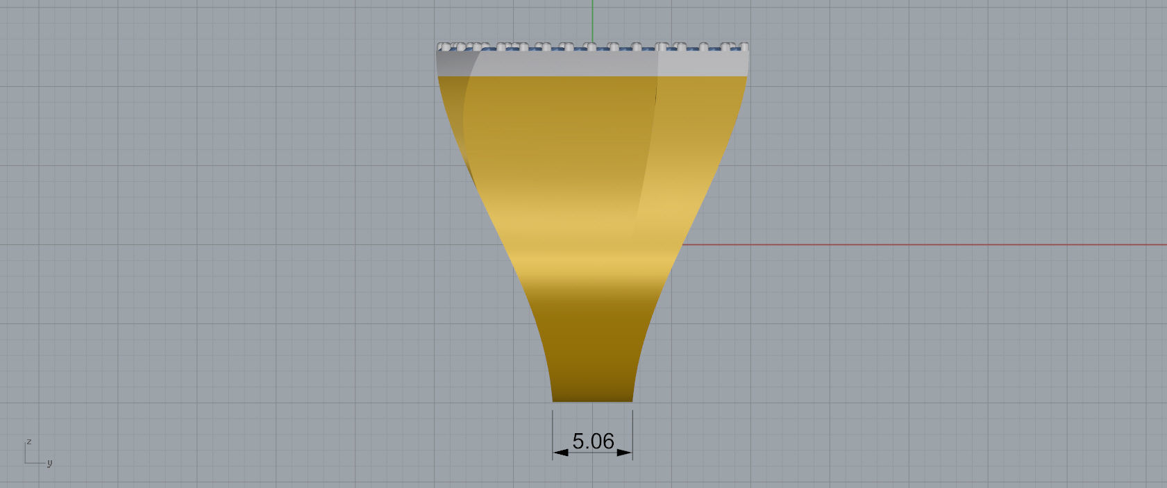 Ring Font U 3D print model_7