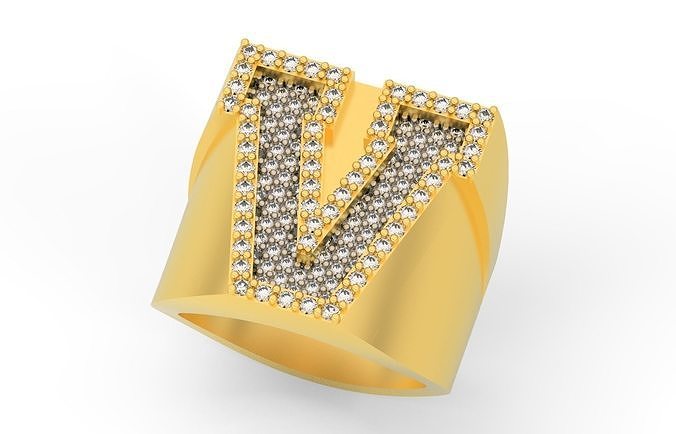 Ring Font V 3D print model