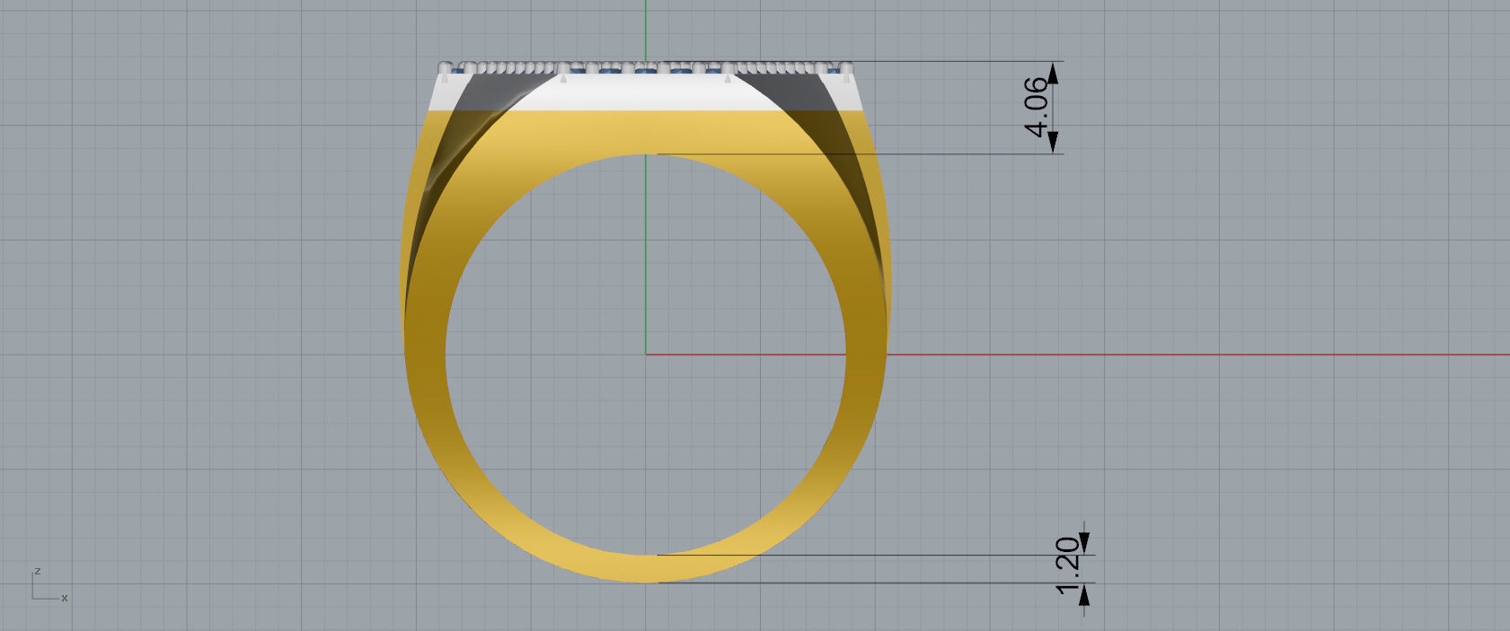 Ring Font V 3D print model_6