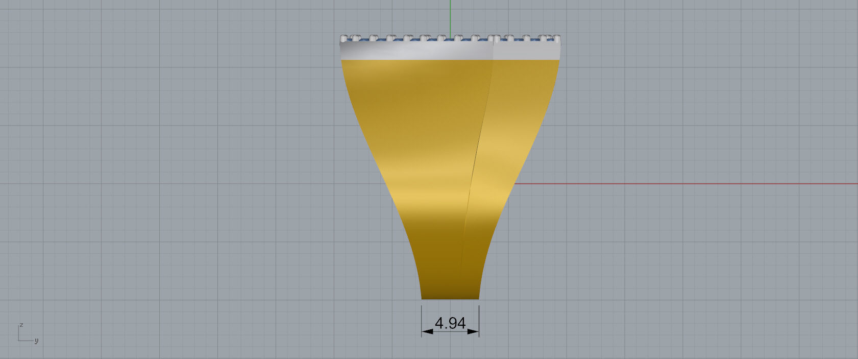 Ring Font V 3D print model_7