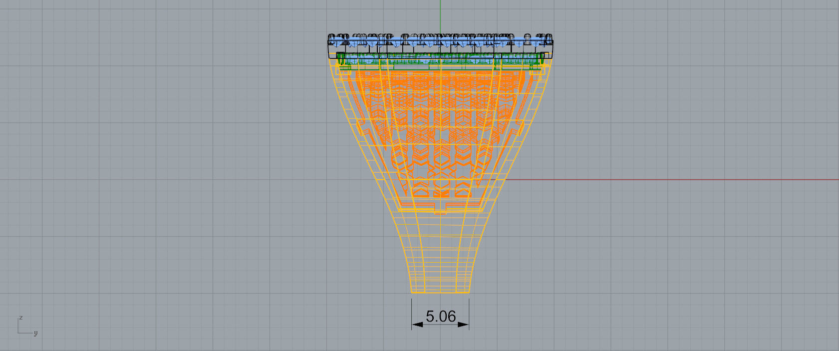 Ring Font  W 3D print model_7