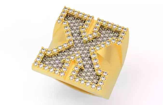 Ring Font  X 3D print model