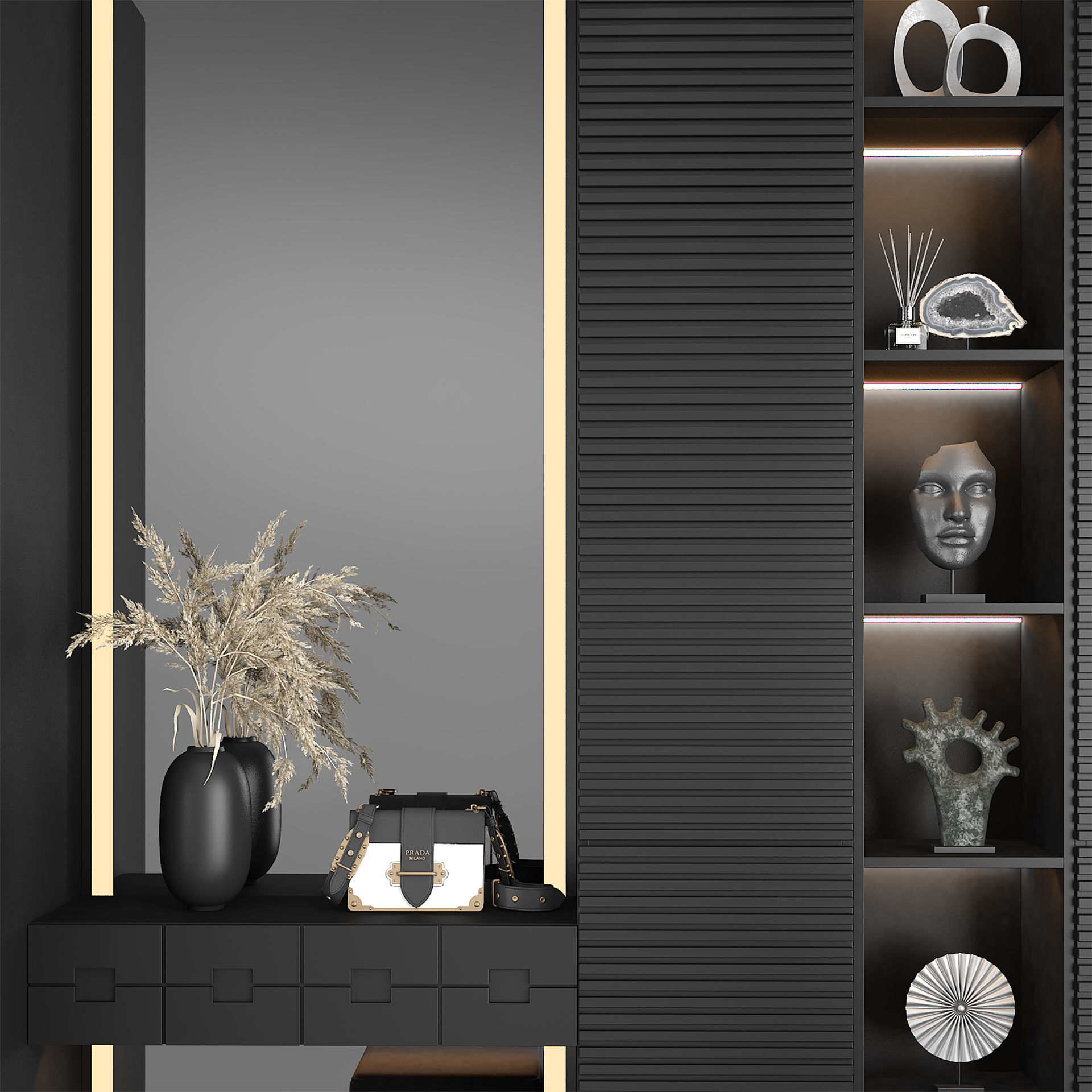 Entryway furniture 101 3D model_3