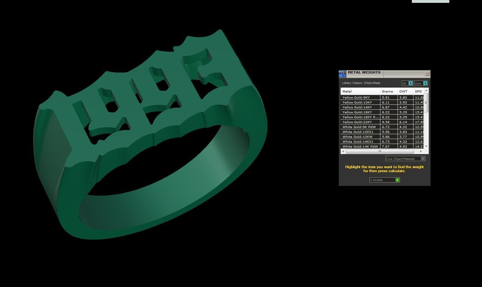 1993 Ring Size 17 5 3D print model_3