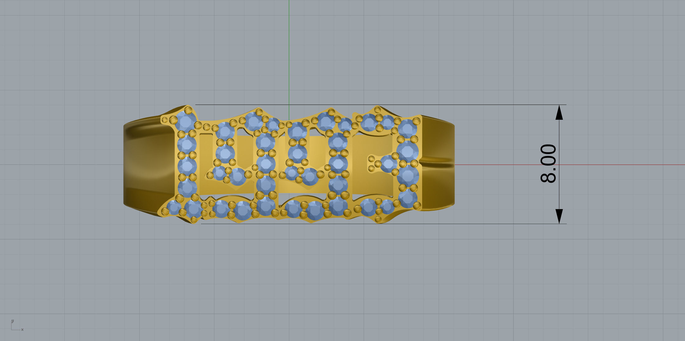 1993 Ring Size 17 5 3D print model_10