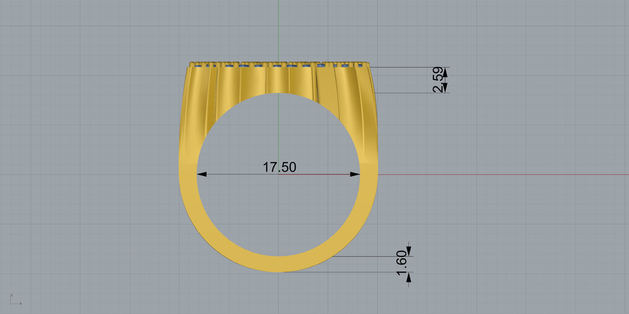 1994 Ring Size 17 5 3D print model_9