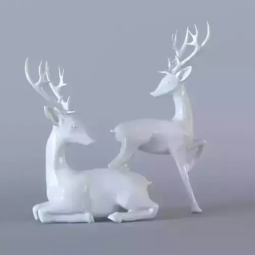 Deer Figurines - 2 set