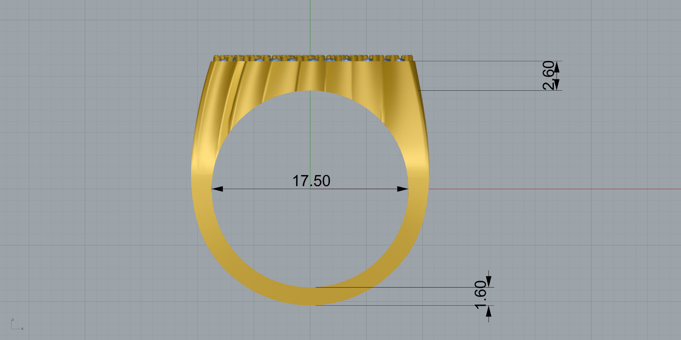 1995 Ring Size 17 5 3D print model_9