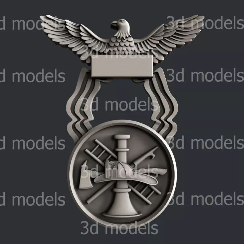 3d STL models for CNC or 3d printer firefighter  3D print model 3D model_0