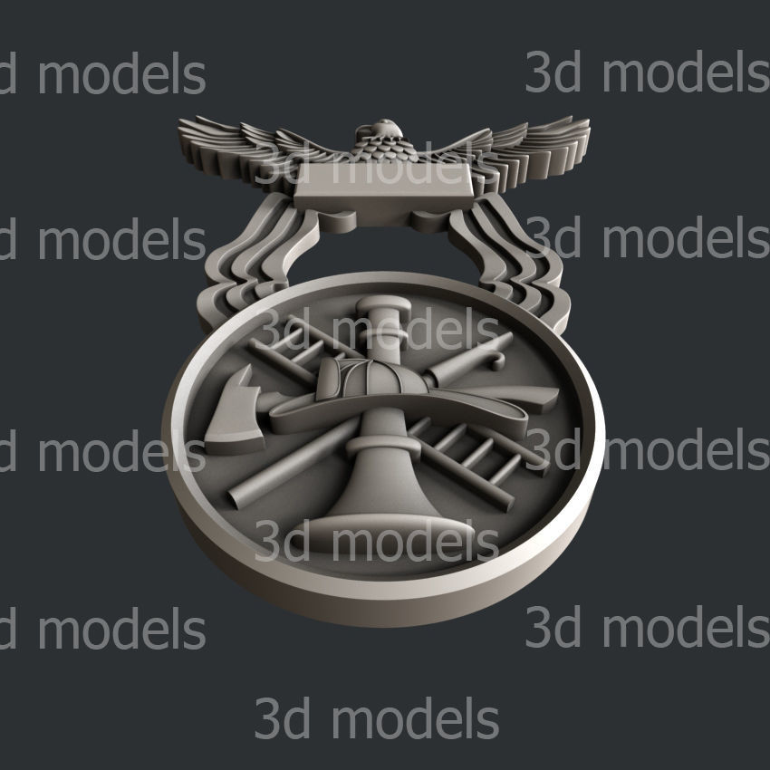 3d STL models for CNC or 3d printer firefighter  3D print model 3D model_3