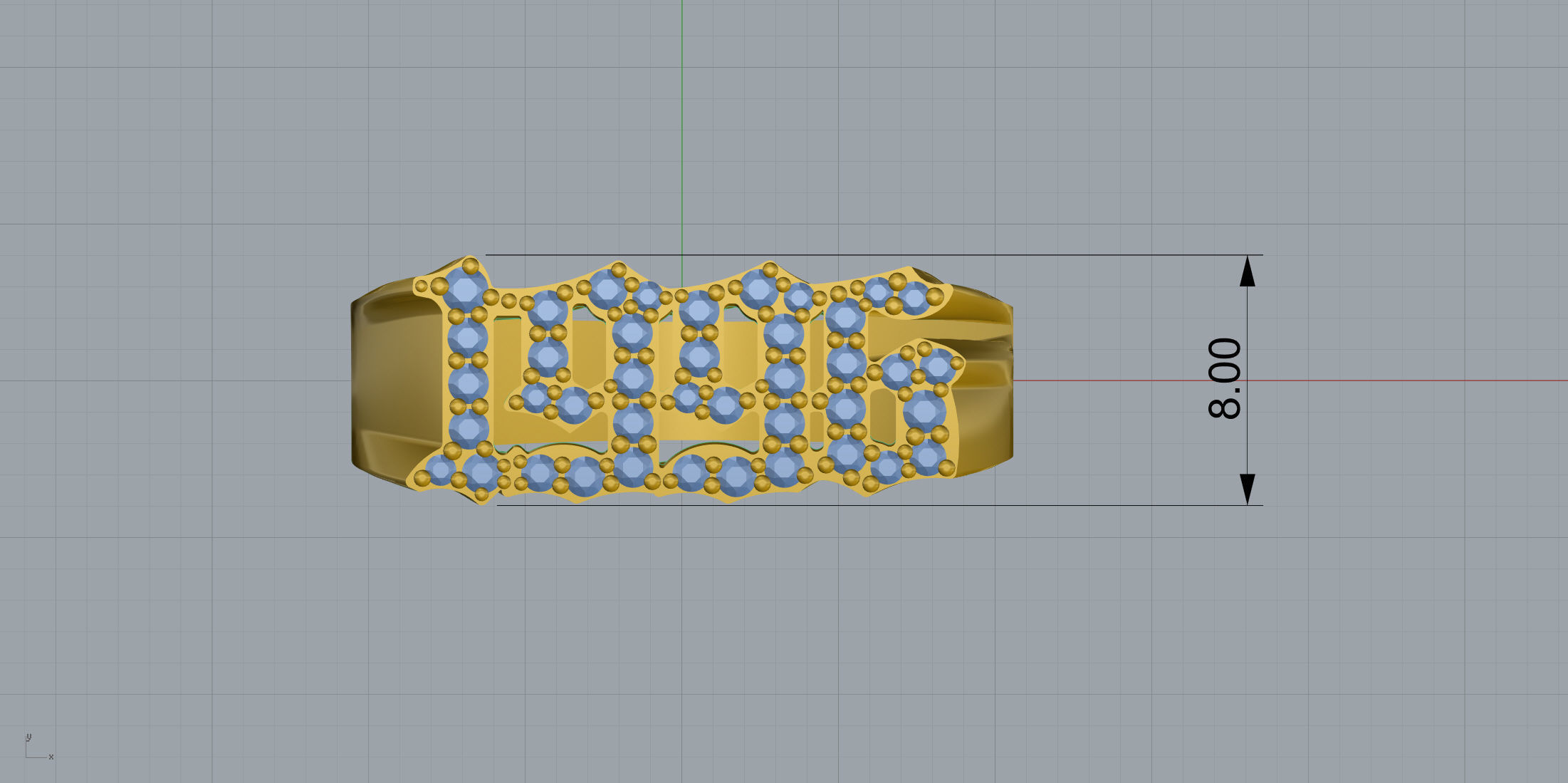 1996 Ring Size 17 5 3D print model_10