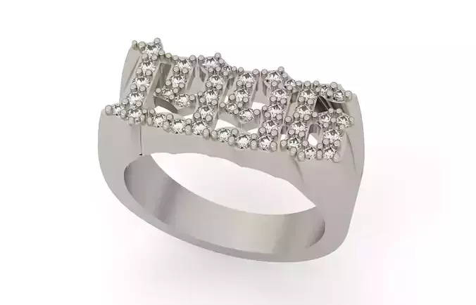 1996 Ring Size 18 5  3D print model