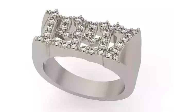 1997 Ring Size 16 5  3D print model