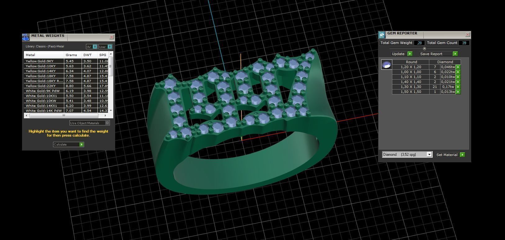 1997 Ring Size 16 5  3D print model_4