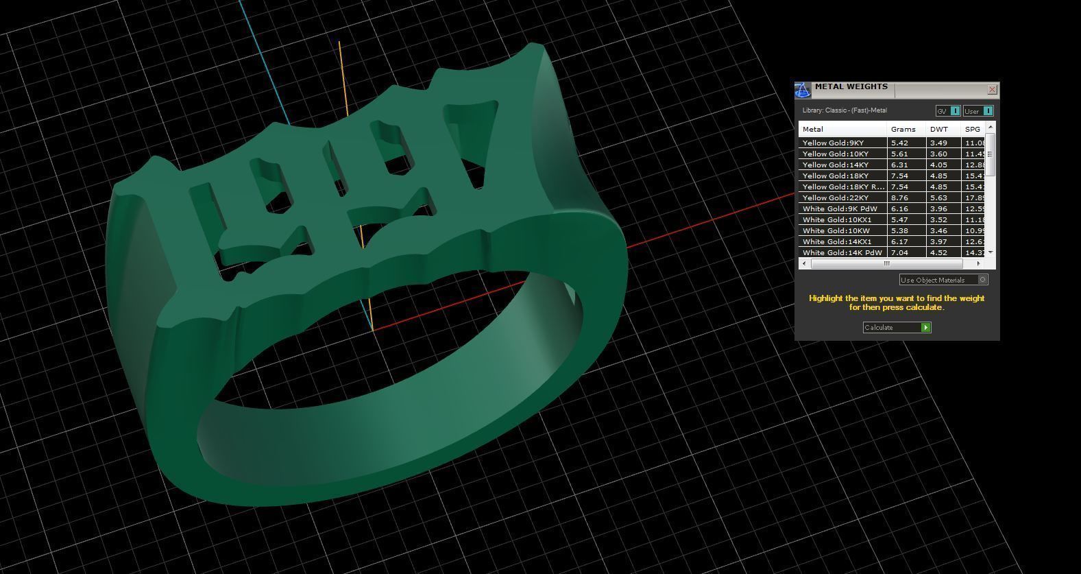 1997 Ring Size 16 5  3D print model_3