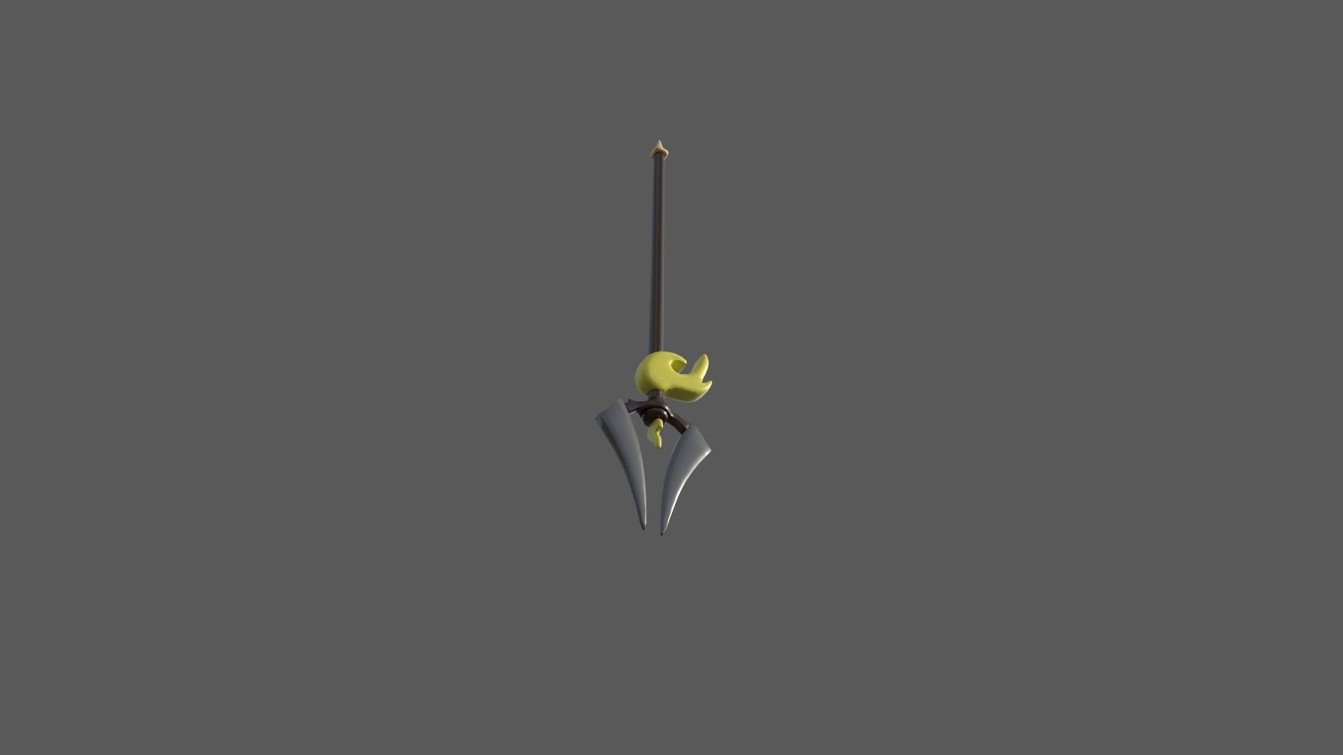 Spear sword Low-poly 3D model_3