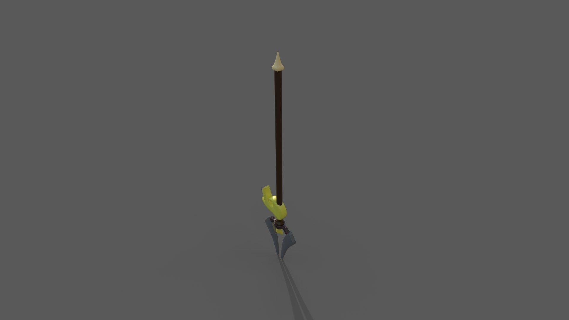 Spear sword Low-poly 3D model_2