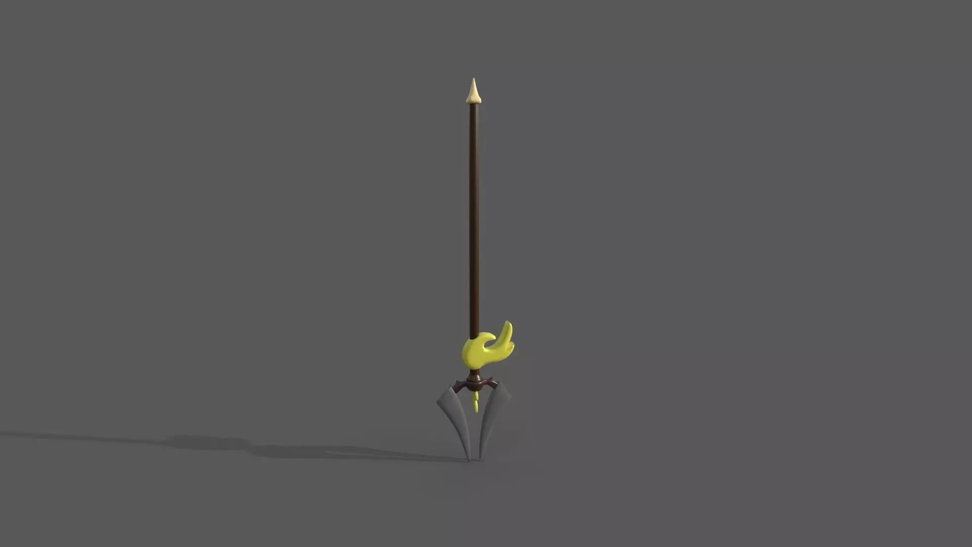 Spear sword Low-poly 3D model_0