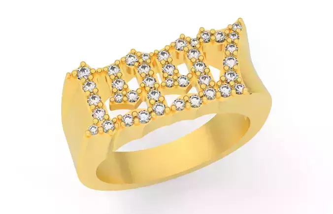 1997 Ring Size 18 5 3D print model