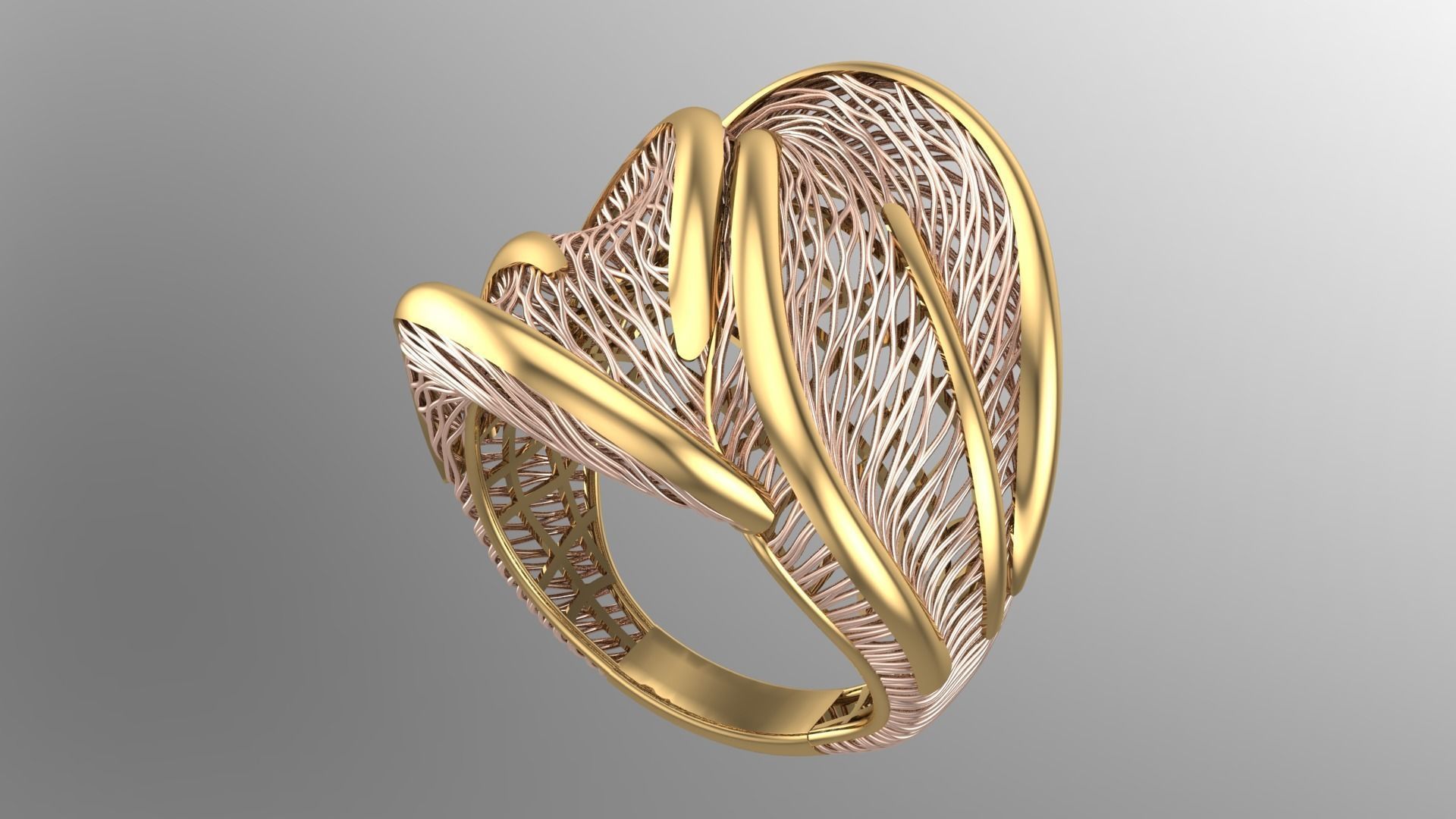 Batch file of 11 ring collections 3D print model_16