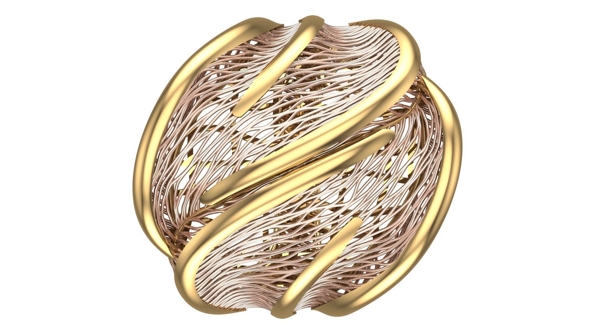 Batch file of 11 ring collections 3D print model_15