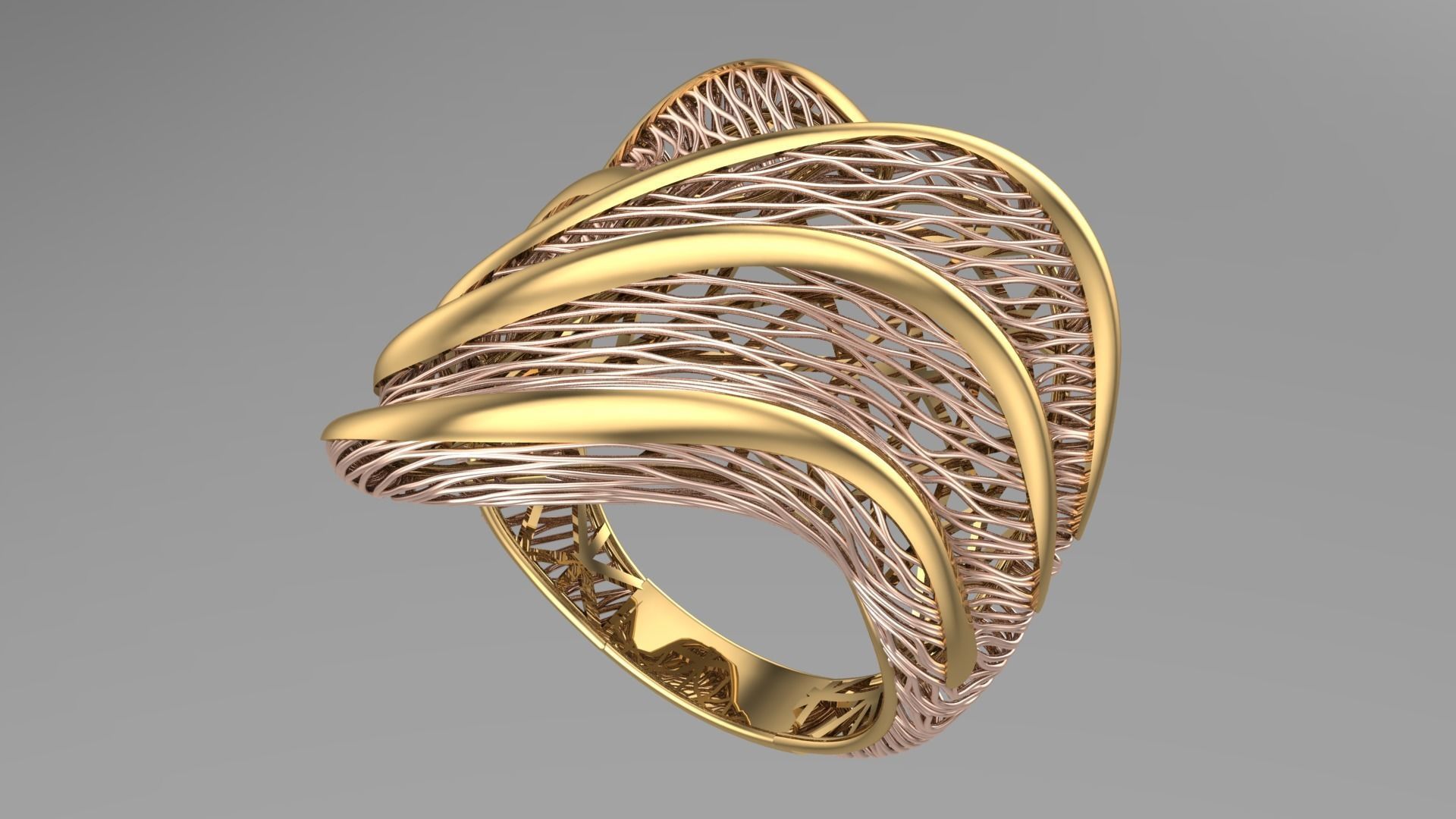 Batch file of 11 ring collections 3D print model_8