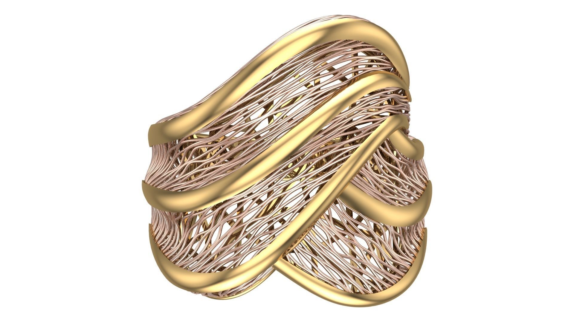 Batch file of 11 ring collections 3D print model_7