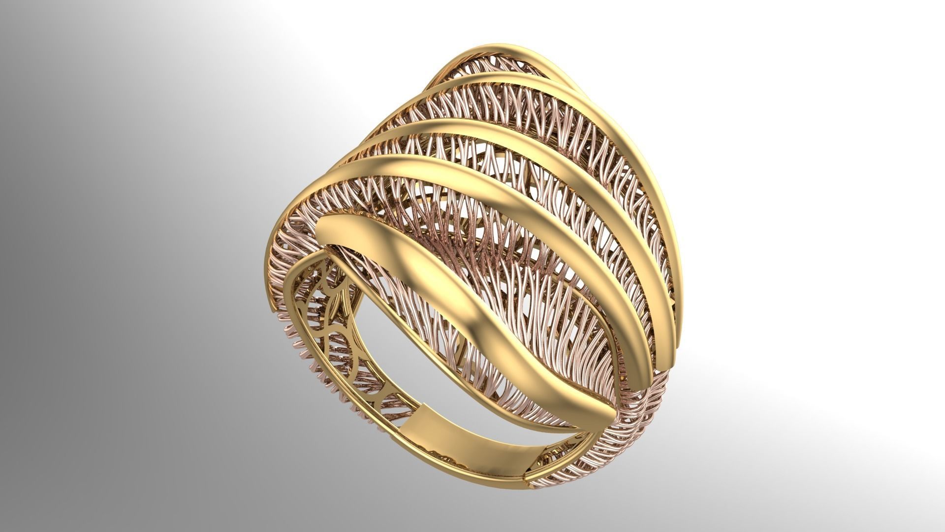 Batch file of 11 ring collections 3D print model_10