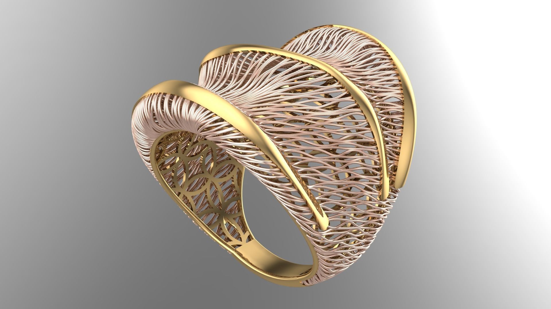 Batch file of 11 ring collections 3D print model_20