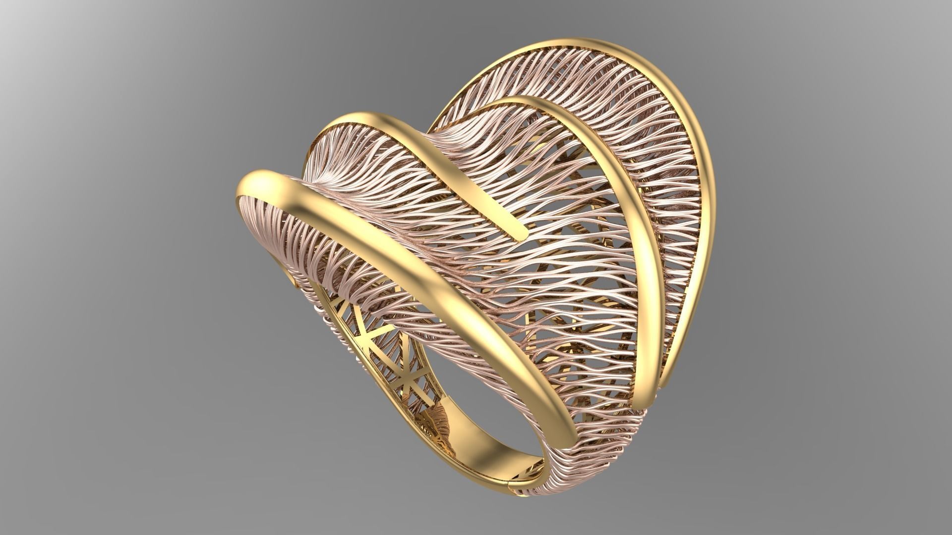 Batch file of 11 ring collections 3D print model_12